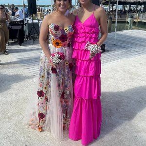 Small Staud Rylie Maxi Dress - Hot Pink